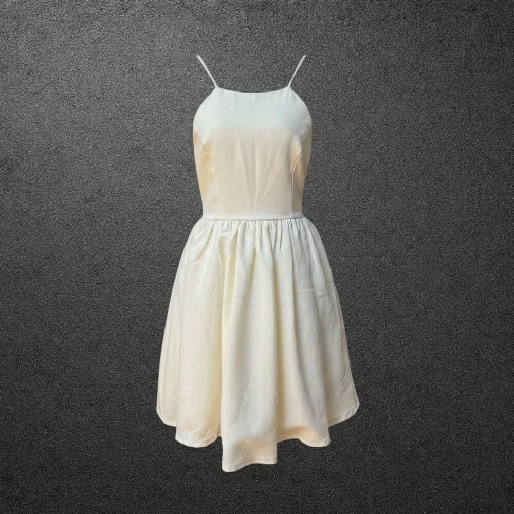 Lulus Women's Cream and White Dress